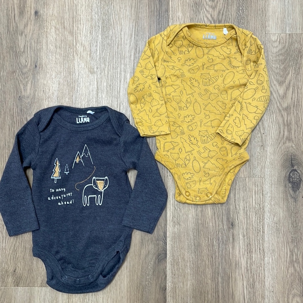 5 for $20 2-pack of 6month Long‎ sleeve onesies